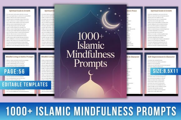 1000 Islamic Mindfulness Prompts Book