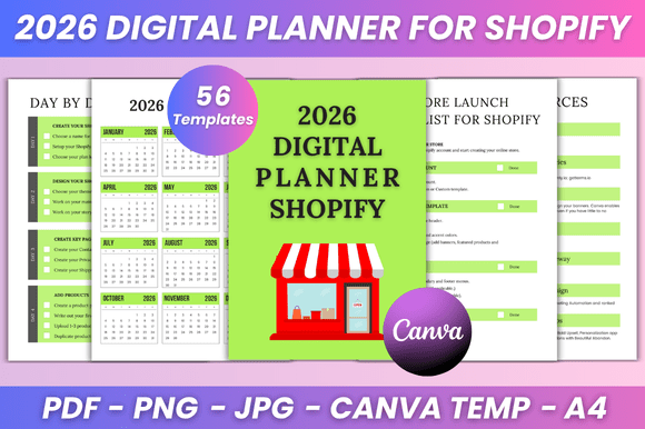 2026 Digital Planner for Shopify Kdp Interior: A Comprehensive Guide for Streamlined E-Commerce Planning