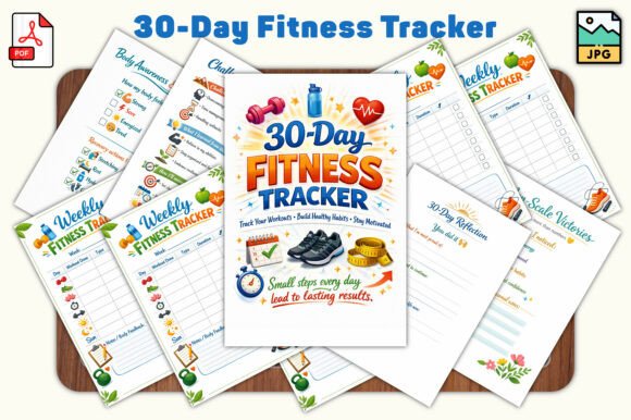 30-Day Fitness Tracker for Consistent Progress