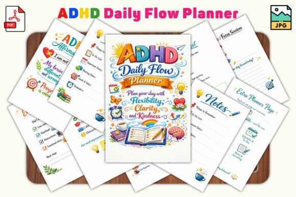 ADHD Daily Flow Planner: Design Your Day Around Your Energy, Not Perfection
