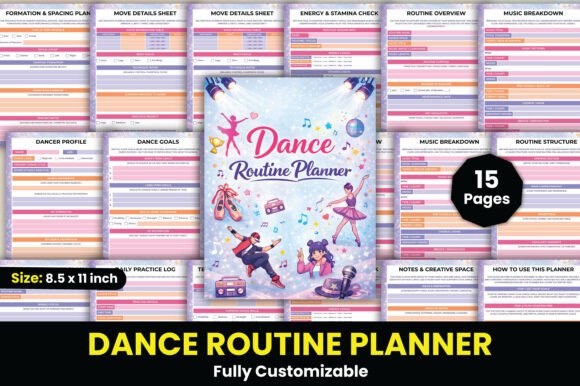 Dance Routine Planner: A Comprehensive Tool for Dancers of All Levels