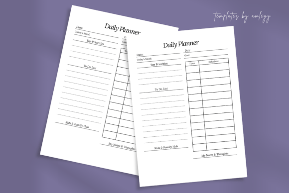 Minimal Mom Daily Planner Template: A Simple Solution for Busy Moms