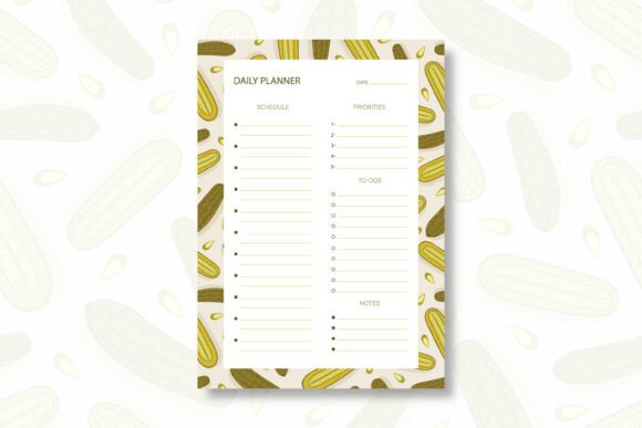 Pickle Daily Planner Template: A Hand-Drawn, Print-Ready Solution for Organized Planning