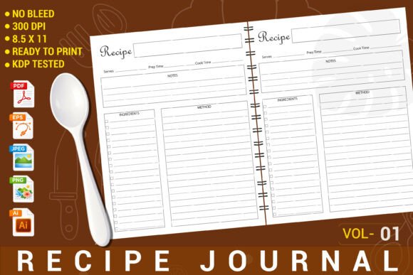 Recipe Book Journal for Your Culinary Creations