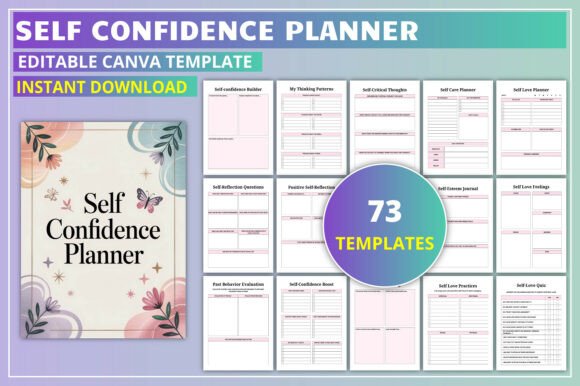 Self Confidence Planner KDP Interior