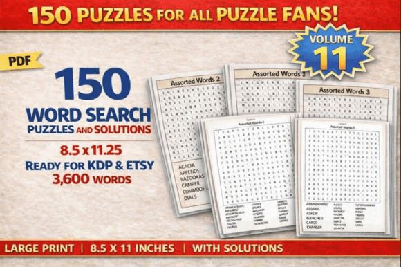 Word Search Puzzles for Adults Vol 11