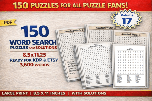 Word Search Puzzles for Adults - Vol 17: A Comprehensive Look